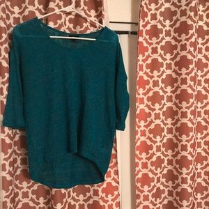 Turquoise sweater shirt